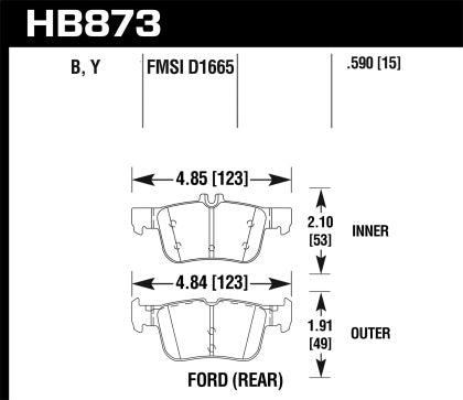 Hawk Performance HB792 Series Brake Pad 0.676 in. thick