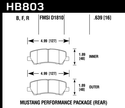 Hawk Performance HB545 Series Brake Pad 0.564 in. thick