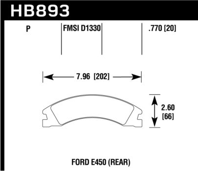 Hawk Performance HB794 Series Brake Pad 0.650 in. thick
