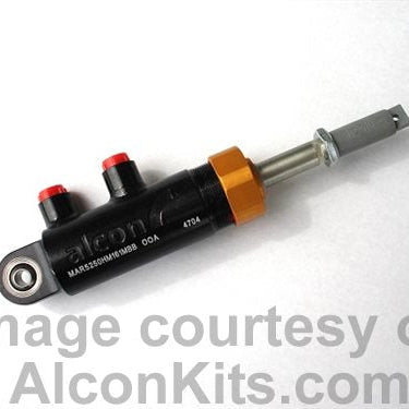 Alcon 0.875" Pivot-Mount Master Cylinder: Gold Nut vs Red Nut