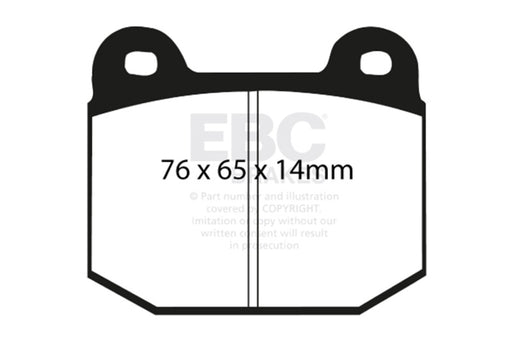 EBC yellowstuff brake pads rear fits 2003 04 Infiniti G35 3 5 Manual Brembo