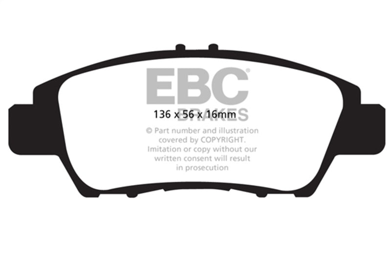 EBC redstuff brake pads front fits 2010 15 Honda Cr Z 1 5ll Hybrid