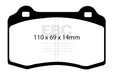EBC bluestuff brake pads front fits 1996 00 Lotus Esprit Turbo 2 0 Turbo Gt3