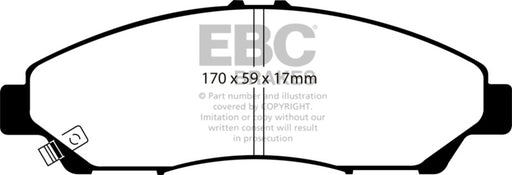EBC greenstuff brake pads front part DP61801 fits 2007 13 Acura Mdx 3 7