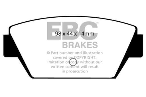 EBC yellowstuff brake pads rear fits 1993 94 Eagle Talon 1 8