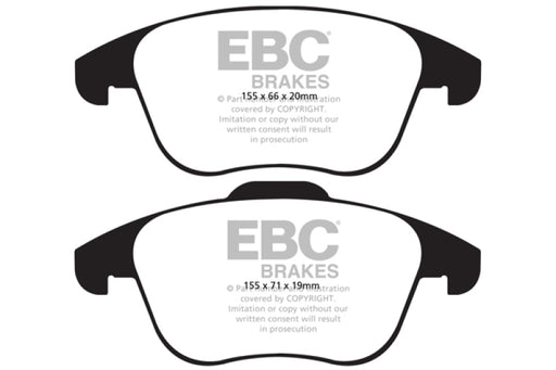 EBC greenstuff brake pads front part DP21997 fits 2015 19 Audi Q3 2 0 Turbo