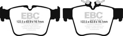 EBC yellowstuff brake pads rear fits 2015 Mercedes Benz C300 W205 2 0l Turbo Amg Sport Pkg