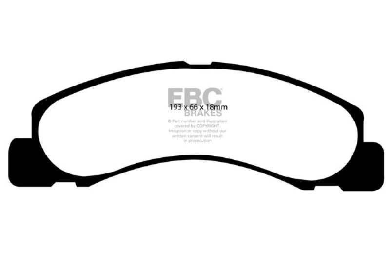 EBC yellowstuff brake pads front fits 2000 02 Ford Excursion 5 4 2wd