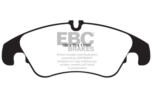 EBC redstuff brake pads front fits 2011 Audi A6 2 0 Turbo
