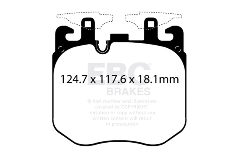 EBC bluestuff brake pads front fits 2019 Bmw X7