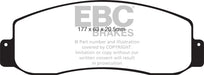 EBC greenstuff brake pads front part DP61777 fits 2005 07 Ford F250 Inc Super Duty 5 4 2wd