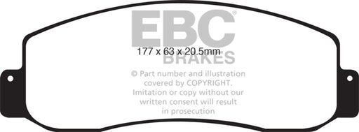 EBC brake pads front part ED91777 fits 2005 07 Ford F250 Inc Super Duty 5 4 2wd Extra Duty
