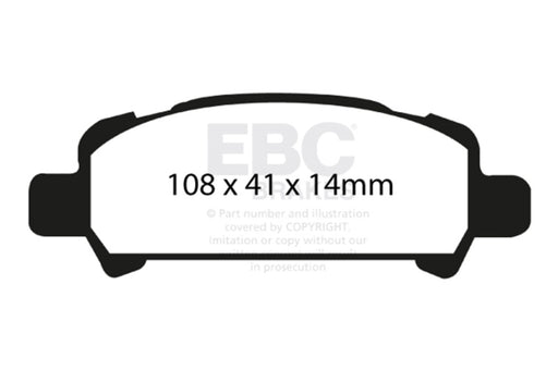 EBC bluestuff brake pads rear fits 2001 02 Subaru Impreza 2 0 Turbo Wrx