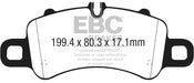 EBC redstuff brake pads front fits 2017 18 Porsche 718 Boxster 2 5l