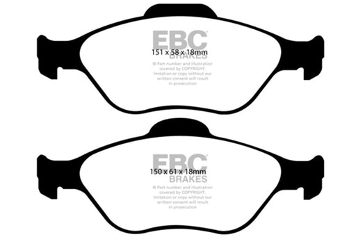 EBC greenstuff brake pads front part DP2197 fits 2008 Lotus 2 Eleven 1 8 Supercharged