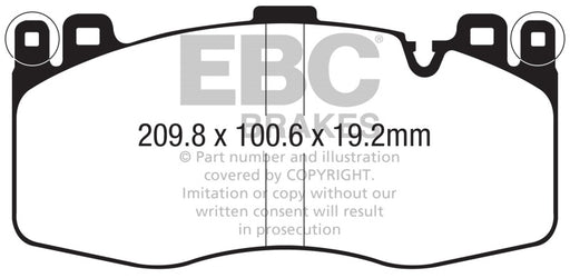 EBC bluestuff brake pads front fits 2015 Bmw X5m 4 4tt F85