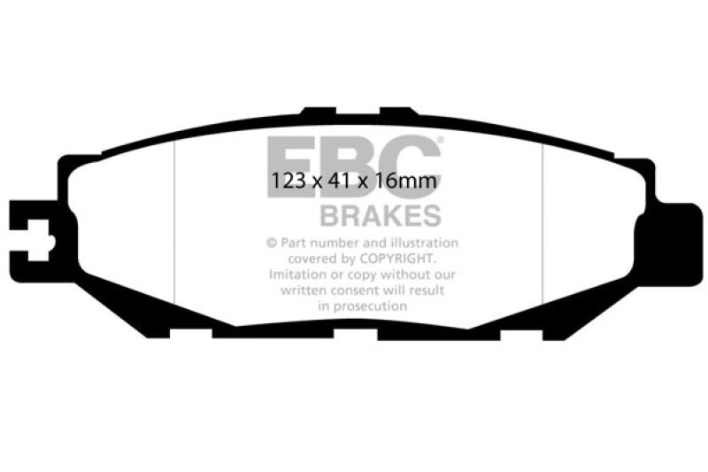 EBC redstuff brake pads rear fits 1993 94 Lexus Ls400 4 0