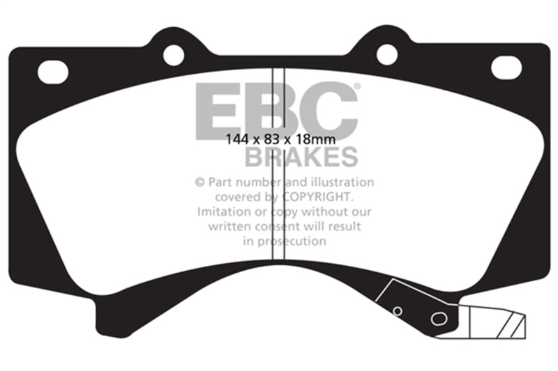 EBC yellowstuff brake pads front fits 2008 Lexus Lx570 5 7