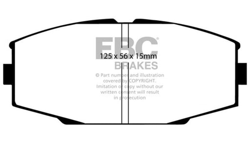 EBC yellowstuff brake pads front fits 1986 92 Toyota Supra 2 8