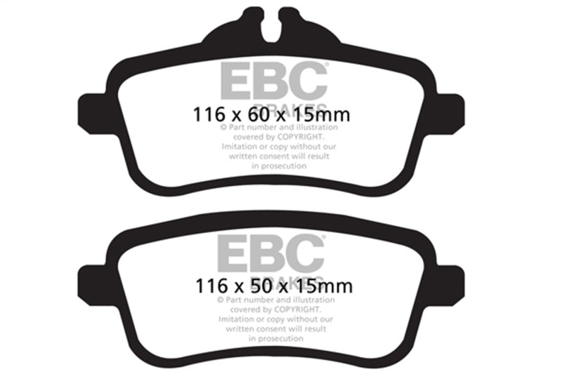 EBC ultimax brake pads rear part UD1630 fits 2013 16 Mercedes Benz Gl350 3 0 Td Ultimax2