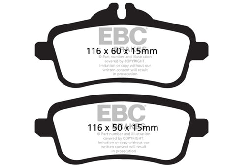 EBC bluestuff brake pads rear fits 2013 16 Mercedes Benz Gl63 Amg 5 5 Twin Turbo