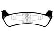 EBC yellowstuff brake pads rear fits 1995 01 Ford Explorer 4 0 2wd