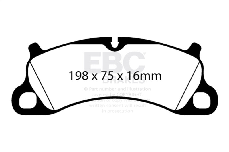 EBC bluestuff brake pads front fits 2012 15 Porsche 911 991 Carrera S 3 8l Cast Iron