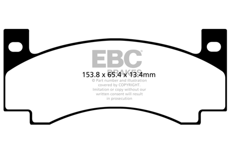 EBC yellowstuff brake pads front fits 1971 72 Amc Ambassador 4 2