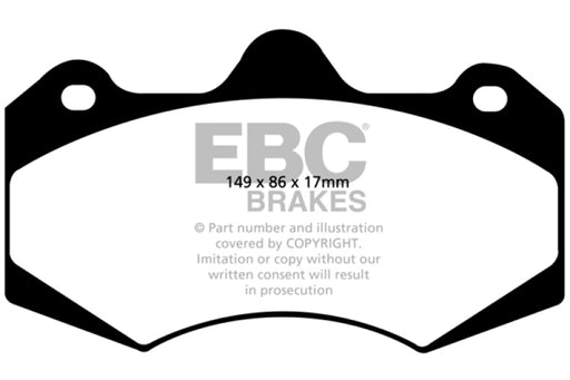 EBC redstuff brake pads front fits 2005 08 Morgan Aero 8 4 4