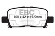EBC greenstuff brake pads rear part DP61662 fits 2000 02 Acura Mdx 3 5