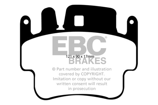 EBC yellowstuff brake pads front fits 1998 05 Porsche 911 996 Cast Iron