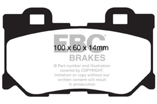 EBC redstuff brake pads rear fits 2008 13 Infiniti Fx50 5 0