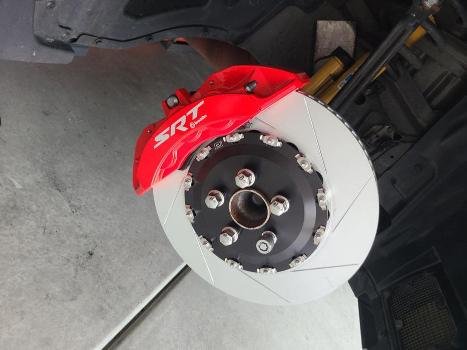 15-20 Dodge Charger / Challenger SRT Hellcat Upgraded (Front) Performance 2-Piece Rotor and Brake Pad Package