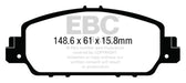 EBC greenstuff brake pads front part DP23014 fits 2013 Honda Accord Coupe 2 4 Ex