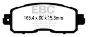 EBC greenstuff brake pads front part DP23011 fits 2013 Nissan Altima 2 5 L33 Sedan