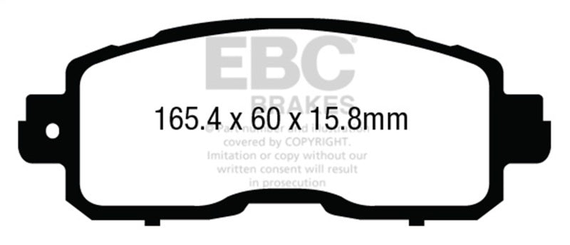 EBC greenstuff brake pads front part DP23011 fits 2013 Nissan Altima 2 5 L33 Sedan