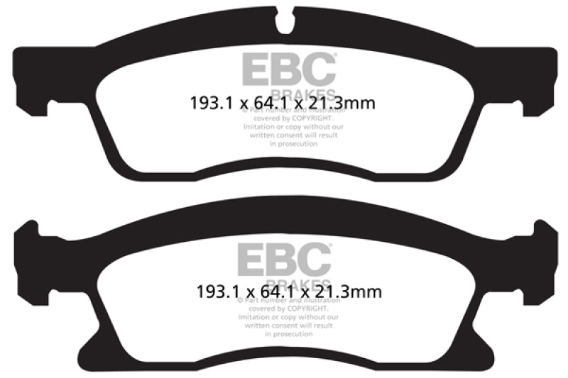 EBC greenstuff brake pads front part DP62136 fits 2013 Dodge Durango 5 7