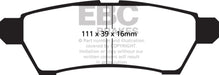 EBC yellowstuff brake pads fits 2005 Nissan Frontier 2 5 2wd
