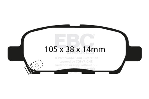 EBC bluestuff brake pads rear fits 2002 Infiniti G35 3 5 W O Dcs