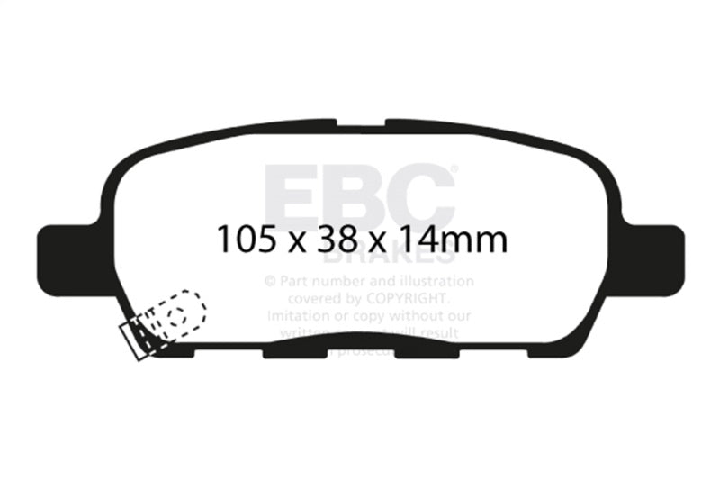 EBC bluestuff brake pads rear fits 2002 Infiniti G35 3 5 W O Dcs