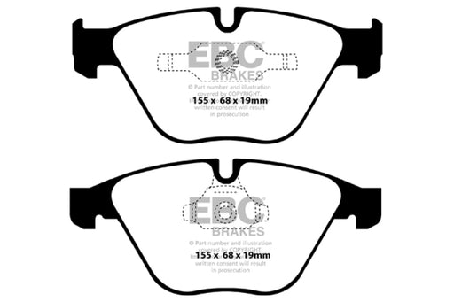 EBC redstuff brake pads front fits 2011 Bmw Z4 3 0 Twin Turbo Is E89