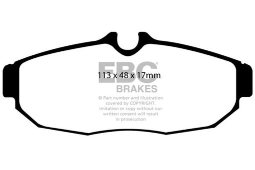 EBC yellowstuff brake pads rear fits 2005 10 Ford Mustang 4 0
