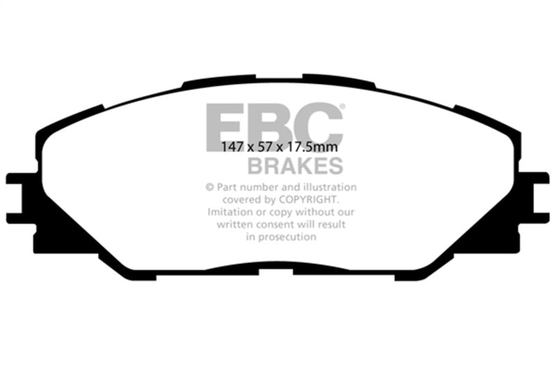 EBC greenstuff brake pads front part DP61792 fits 2006 08 Toyota Rav 4 2 4 3rd Row Seats