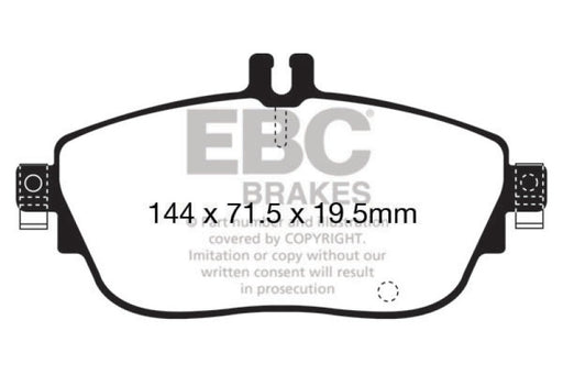 EBC ultimax brake pads front part UD1694 fits 2013 Mercedes Benz Cla250 2 0 Turbo Ultimax2