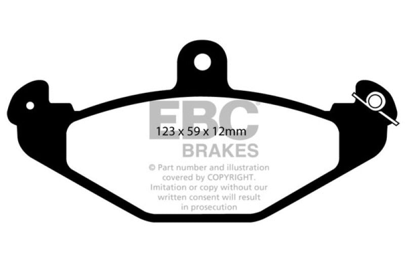 EBC greenstuff brake pads rear part DP2885 fits 2008 Lotus 2 Eleven 1 8 Supercharged