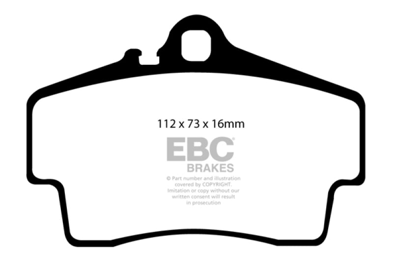 EBC redstuff brake pads rear fits 1998 05 Porsche 911 996 Cast Iron