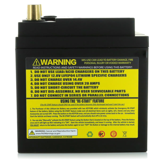 Antigravity Batteries batteries fits Antigravity H6 Group 48 Lithium Car Battery W Re Start