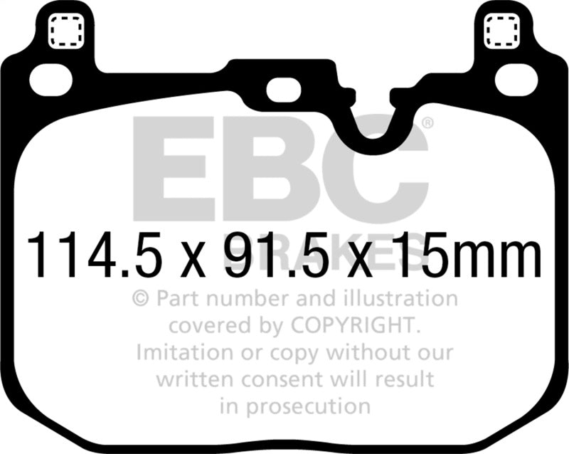 EBC yellowstuff brake pads front fits 2018 Bmw X2