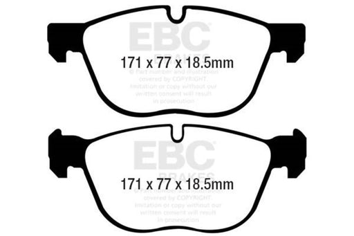 EBC yellowstuff brake pads front fits 2007 10 Bmw X5 3 0