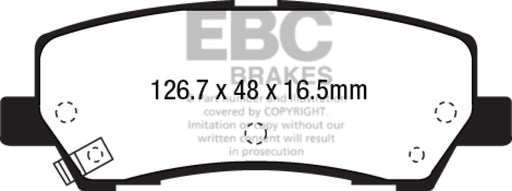 EBC yellowstuff brake pads rear fits 2015 Ford Mustang 2 3 Turbo